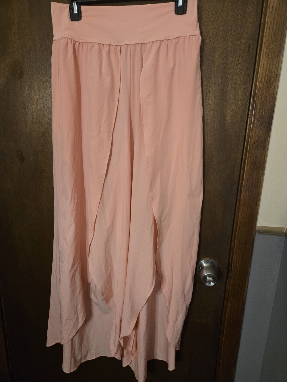 Halara Pink Flowy Beach Pants Coverup Large